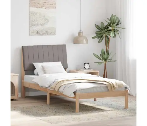 Gultas Rāmis Brūna 90 X 190 Cm Ciets Priedes Koks Vidaxl