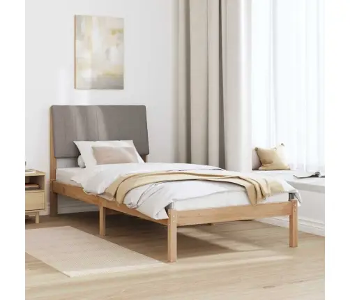 Gultas Rāmis Brūna 90 X 190 Cm Ciets Priedes Koks Vidaxl