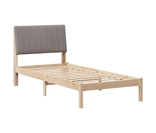 Gultas Rāmis Brūna 90 X 190 Cm Ciets Priedes Koks Vidaxl