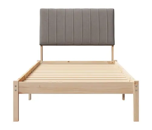 Gultas Rāmis Brūna 90 X 190 Cm Ciets Priedes Koks Vidaxl