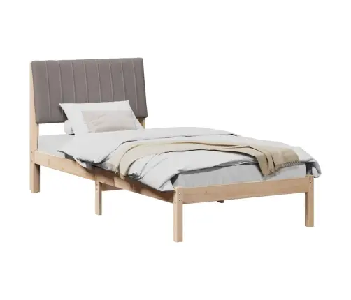 Gultas Rāmis Brūna 90 X 190 Cm Ciets Priedes Koks Vidaxl