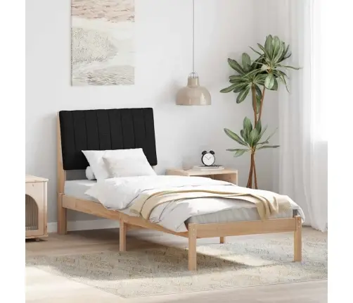 Gultas Rāmis Ar Galvas Klāju Brūna 75 X 190 Cm Audums Vidaxl