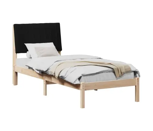 Gultas Rāmis Ar Galvas Klāju Brūna 75 X 190 Cm Audums Vidaxl