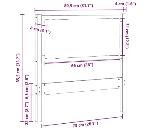 Galvgalis Cits Brūna 75 Cm Priedes Masīvkoks Vidaxl Galvgalis Cits Brūna 75 Cm Priedes Masīvkoks Vidaxl