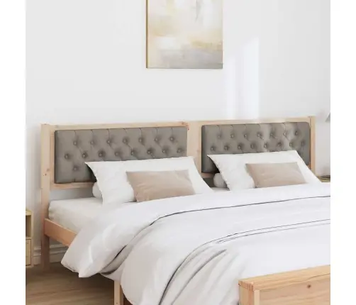 Galvgalis Cits Braun Un Taupe 200 Cm Priedes Masīvkoks Vidaxl