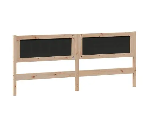 Galvgalis Cits Braun Un Taupe 200 Cm Priedes Masīvkoks Vidaxl