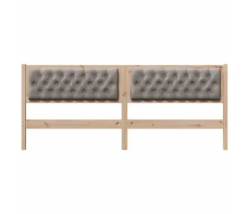 Galvgalis Cits Braun Un Taupe 200 Cm Priedes Masīvkoks Vidaxl