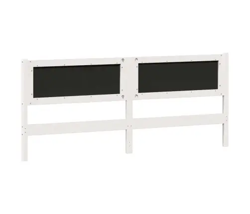 Galvgalis Cits Balts Un Gaiši Pelēks 200 Cm Priedes Masīvkoks Vidaxl