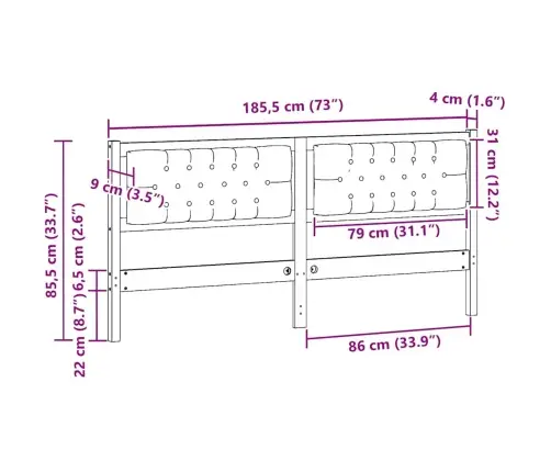 Peats Muu Pruun Ja Helehall 180 Cm Männipuit