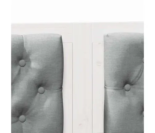 Galvgalis Cits Balts Un Gaiši Pelēks 180 Cm Priedes Masīvkoks Vidaxl