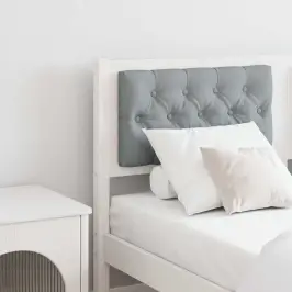 Galvgalis Cits Balts Un Gaiši Pelēks 150 Cm Priedes Masīvkoks Vidaxl