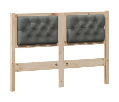 Galvgalis Cits Brūns Un Tumši Pelēks 135 Cm Priedes Masīvkoks Vidaxl