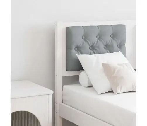 Galvgalis Cits Balts Un Gaiši Pelēks 135 Cm Priedes Masīvkoks Vidaxl