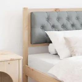 Galvgalis Cits Brūna Un Gaiši Pelēka 90 Cm Priedes Masīvkoks Vidaxl