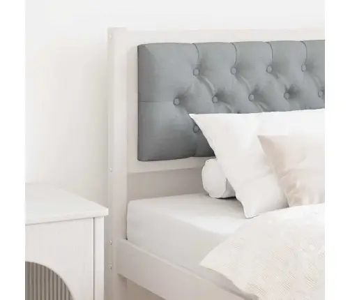 Galvgalis Cits Balts Un Gaiši Pelēks 90 Cm Priedes Masīvkoks Vidaxl