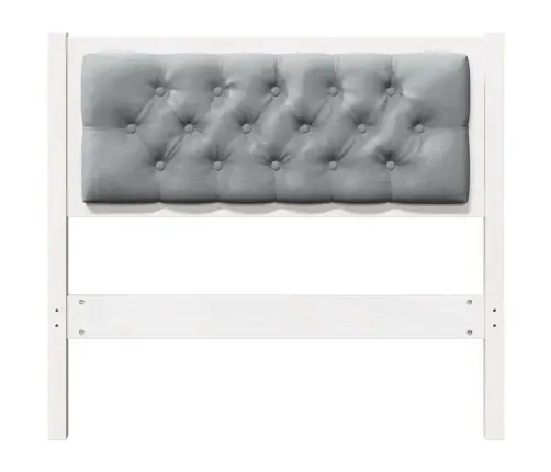 Galvgalis Cits Balts Un Gaiši Pelēks 90 Cm Priedes Masīvkoks Vidaxl