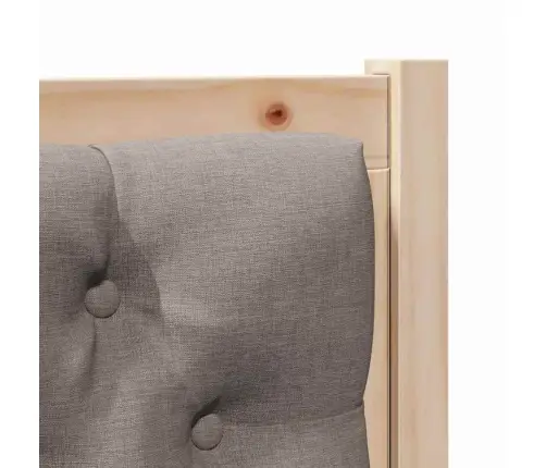 Galvgalis Cits Braun Un Taupe 80 Cm Priedes Masīvkoks Vidaxl