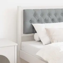 Galvgalis Cits Balts Un Gaiši Pelēks 80 Cm Priedes Masīvkoks Vidaxl
