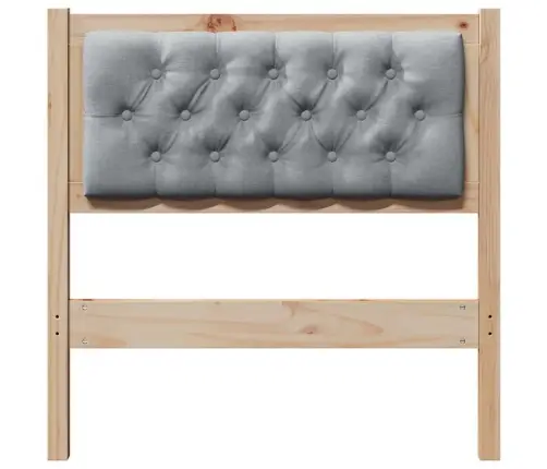 Galvgalis Cits Brūna Un Gaiši Pelēka 75 Cm Priedes Masīvkoks Vidaxl