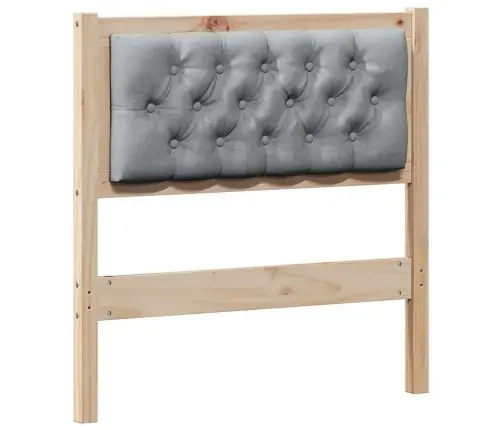 Galvgalis Cits Brūna Un Gaiši Pelēka 75 Cm Priedes Masīvkoks Vidaxl