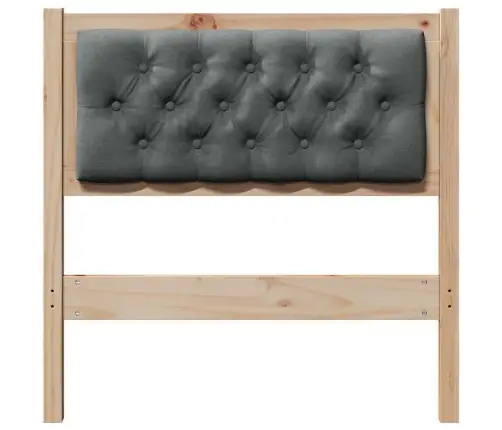 Galvgalis Cits Brūns Un Tumši Pelēks 75 Cm Priedes Masīvkoks Vidaxl