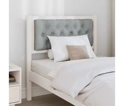 Galvgalis Cits Balts Un Gaiši Pelēks 75 Cm Priedes Masīvkoks Vidaxl