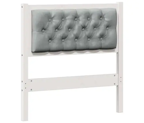 Galvgalis Cits Balts Un Gaiši Pelēks 75 Cm Priedes Masīvkoks Vidaxl