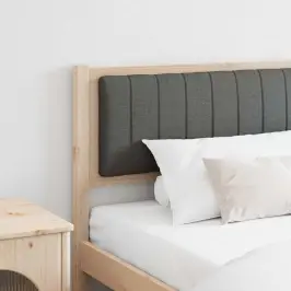 Mīkstināts Gultas Galvgalis Brūna 200 Cm Ciets Priedes Koks Vidaxl