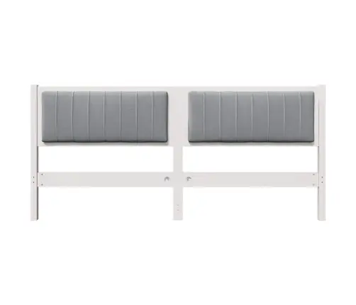 Mīkstināts Gultas Galvgalis Ar Galvas Klāju Balts 180 Cm Vidaxl