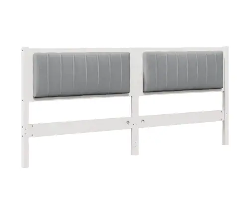 Mīkstināts Gultas Galvgalis Ar Galvas Klāju Balts 180 Cm Vidaxl
