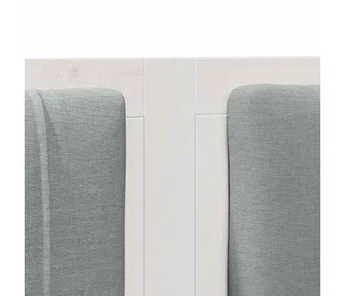 Mīkstināts Gultas Galvgalis Ar Galvas Klāju Balts 150 Cm Vidaxl