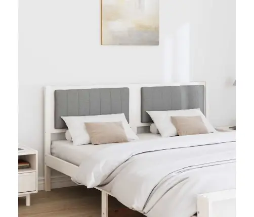 Mīkstināts Gultas Galvgalis Ar Galvas Klāju Balts 150 Cm Vidaxl