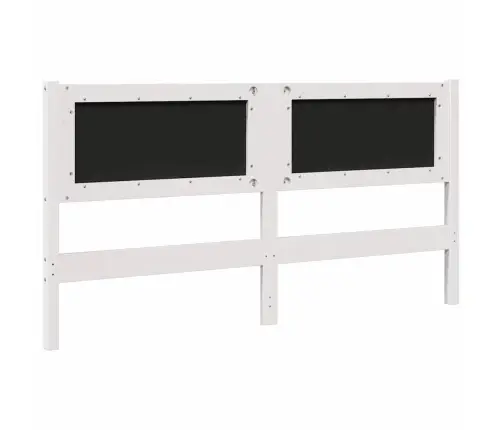 Mīkstināts Gultas Galvgalis Ar Galvas Klāju Balts 150 Cm Vidaxl