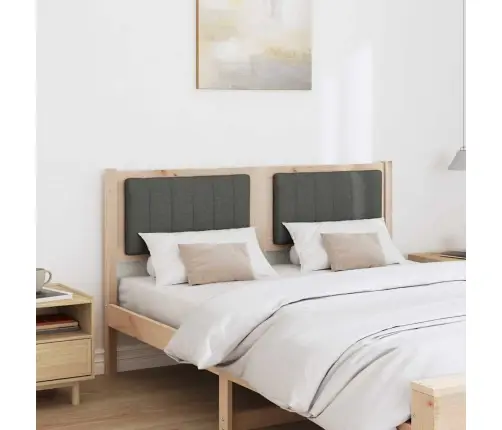 Mīkstināts Gultas Galvgalis Ar Galvas Klāju Brūna 140 Cm Vidaxl