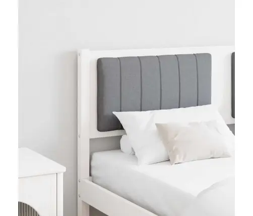 Mīkstināts Gultas Galvgalis Ar Galvas Klāju Balts 140 Cm Vidaxl