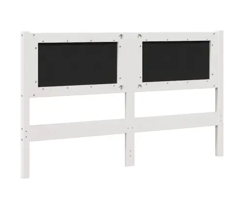 Mīkstināts Gultas Galvgalis Ar Galvas Klāju Balts 140 Cm Vidaxl