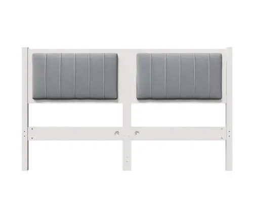 Mīkstināts Gultas Galvgalis Ar Galvas Klāju Balts 140 Cm Vidaxl