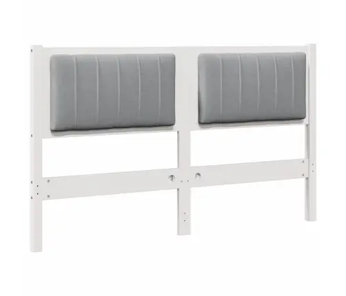 Mīkstināts Gultas Galvgalis Ar Galvas Klāju Balts 140 Cm Vidaxl