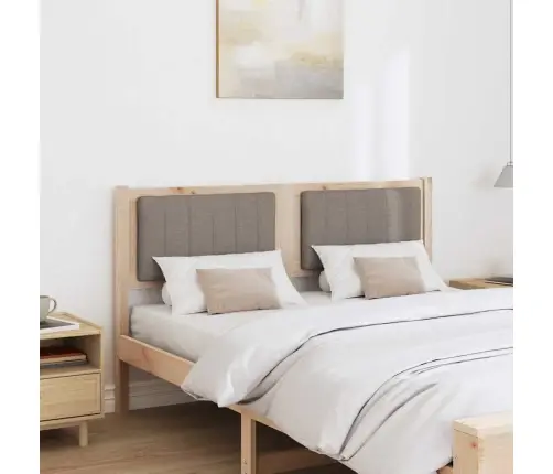 Mīkstināts Gultas Galvgalis Ar Galvas Klāju Brūna 135 Cm Vidaxl