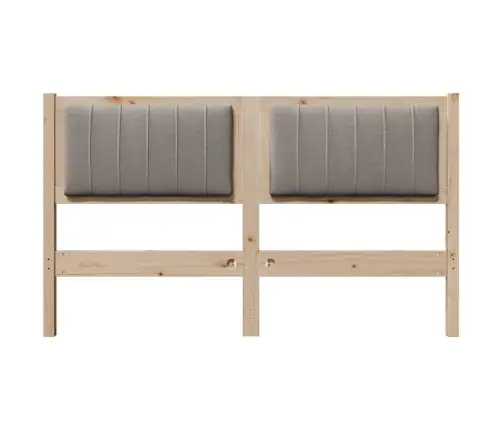 Mīkstināts Gultas Galvgalis Ar Galvas Klāju Brūna 135 Cm Vidaxl