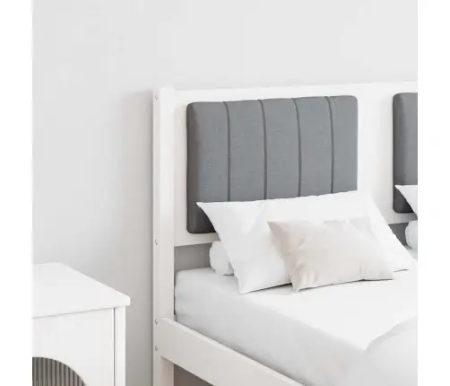 Mīkstināts Gultas Galvgalis Ar Galvas Klāju Balts 120 Cm Vidaxl