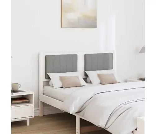 Mīkstināts Gultas Galvgalis Ar Galvas Klāju Balts 120 Cm Vidaxl