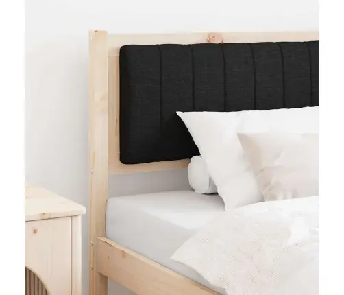 Mīkstināts Gultas Galvgalis Brūna 90 Cm Ciets Priedes Koks Vidaxl