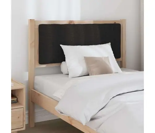 Mīkstināts Gultas Galvgalis Brūna 90 Cm Ciets Priedes Koks Vidaxl