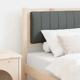 Mīkstināts Gultas Galvgalis Brūna 75 Cm Ciets Priedes Koks Vidaxl