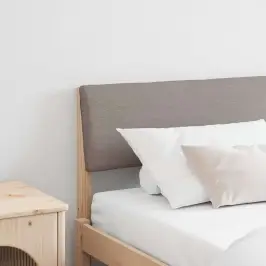 Mīkstināts Gultas Galvgalis Pelēkbrūna 200 Cm Vidaxl