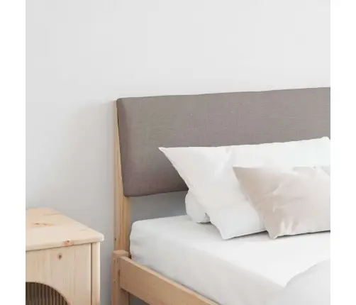 Apmušta Lovos Galvūgalis Taupe 200 Cm Kietos Pušies Mediena