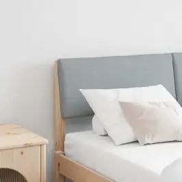 Mīkstināts Gultas Galvgalis Gaiši Pelēks 160 Cm Vidaxl