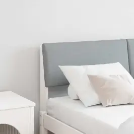 Polsterdatud Voodiots Helehall 160 Cm Tahke Mänd