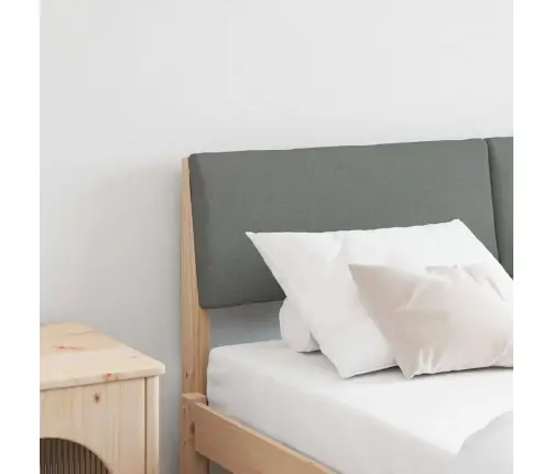 Polsterdatud Voodiots Tumehall 150 Cm Tahke Mänd